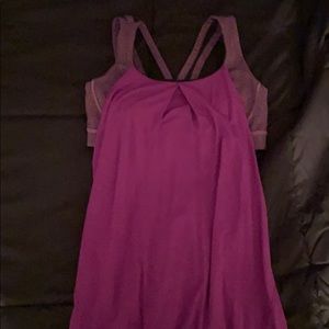Lulu lemon tank with attached bra